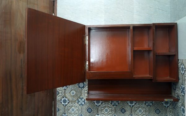 WOODEN MIRROR CABINET WITH FLOATING SHELF (BIG) - Image 2