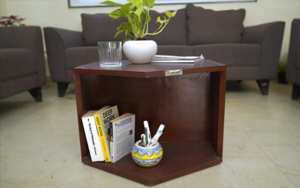 HEXAGON WOODEN CENTER TABLE (BIG) - Image 2